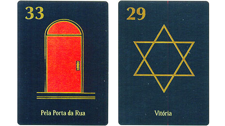 Baralho Maria Padilha: cartas 33 e 29