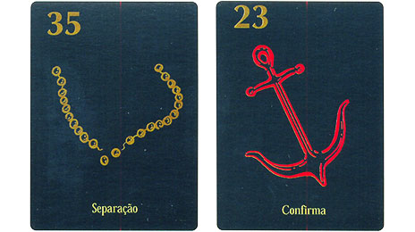 Baralho Maria Padilha: cartas 35 e 23