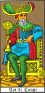 O Rei de copas no Tarô de Wirth