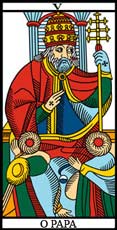 5. O Papa ou Hierofante no Tarot de Marselha - Camoin