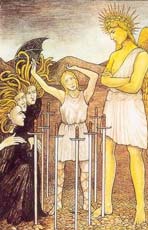 Oito de Espadas no Tar Mitologico