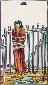 O Oito de Esapdas no Tarot Rider-Waite