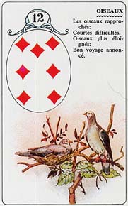 Oiseaux dans le Petit Lenormand