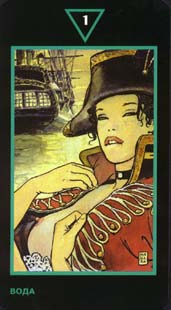 Ace of Cups in Manara Tarot