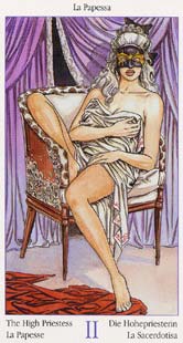 The High Priestess in Erotic Tarot
