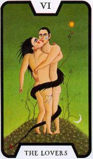 The Lovers in Witch Tarot