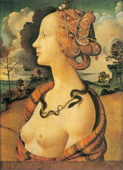 Simonetta Vespuicci e o "Nascimeno de Vênus".