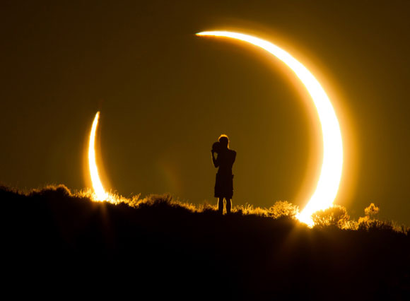 Imagem do eclispe solar