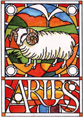 Representação do signo de Áries