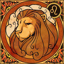 Representação do signo de Leão