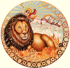 Representação do Signo de Leo por R. Solomon