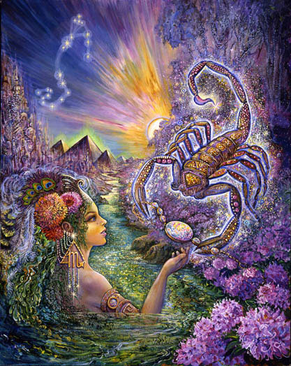 Escorpião na arte de Josephine Wall