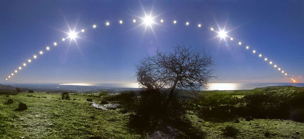 O Solstício de Inverno em foto montagem da Nasa