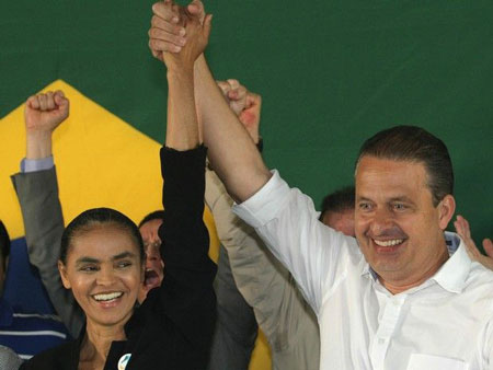 Eduardo Campos e Marina Silva