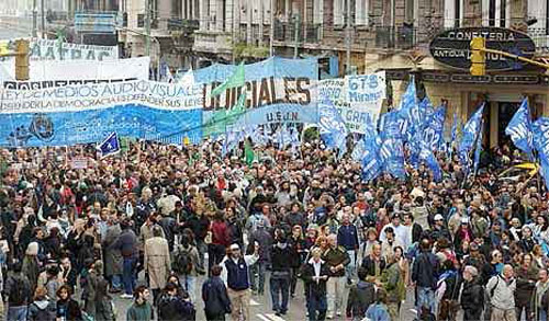 Manifestações populares na Argentina