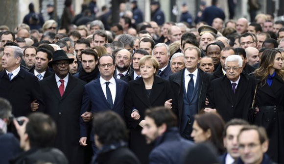 Manifestação pró Charlie Hebdo
