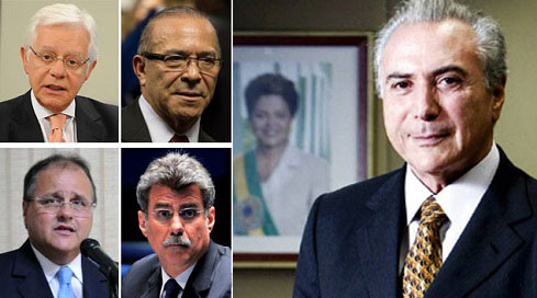 Temer e o quinteto do poder