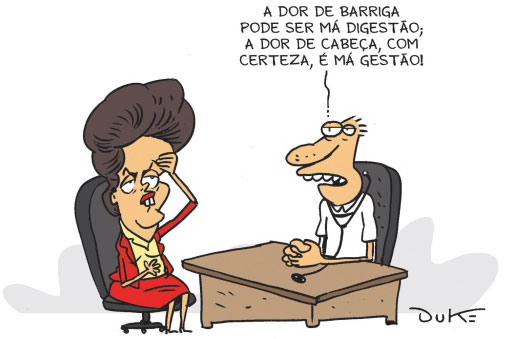 Charge de Dilma por Duke