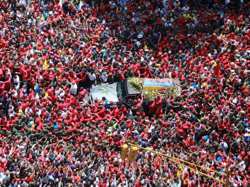 Cortejo fúnebre de Hugo Chavez
