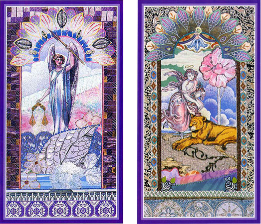 A Justi;a e a For;a nbo Enchanted Tarot