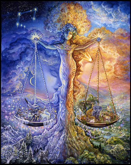 O signo de Libra por Josephine Wall