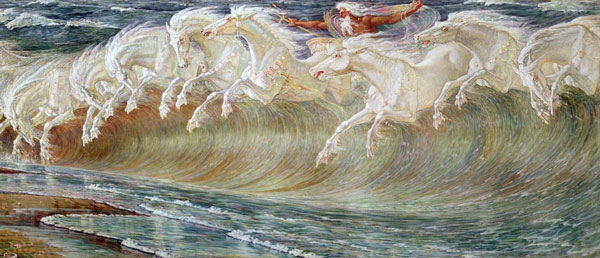Cavalos de Netuno - Walter Crane, 1892