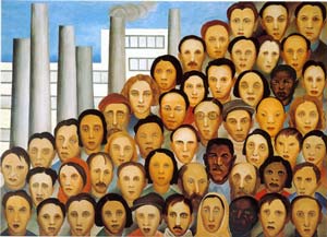 "Operrios", tela de Tarsila do Amaral, 1933