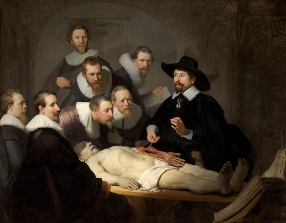 Rembrandt - Lição de Anatomia do Dr. Tulp - Torre de Babel