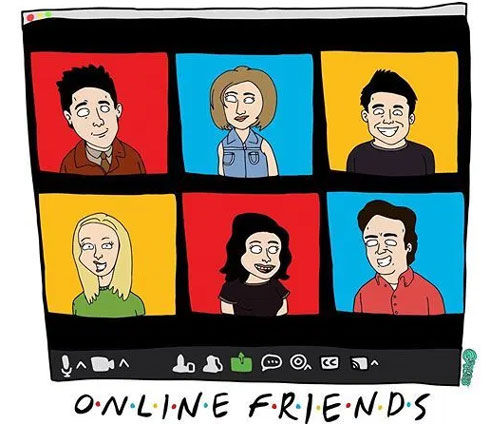 Vale a pena ver de novo - Online friends
