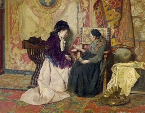 A Cartomante de Cesare Maccari - 1890