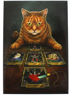 Gato no Lisa Parker no The reader cat tarot cards