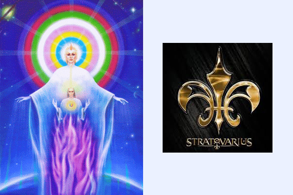 Os Sete Raio e o logo Stratovarius