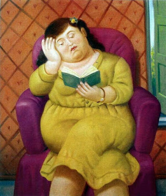 Mulher Lendo - Fernando Botero - 2003