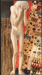 O Louco no Golden Tarot of Klimt