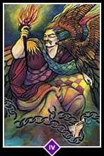 O Rebelde (O Imperdor) no Osho Tarot