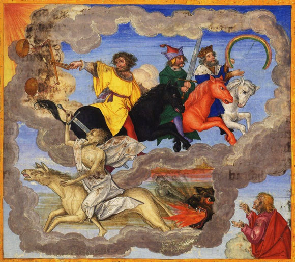Os Quatro Cavaleiros do Apocalipse, de Matthias Gerung.