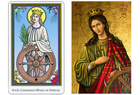 Santa Catarina de Alexandria e a Roda da Fortuna