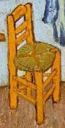 Cadeira, detalhe da tela de Van Gogh "O quarto do artista em Arles"