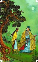 9. O Mestre de Sabedoria (= O Eremita)- Tarô chinês de Jean-Louis Victor