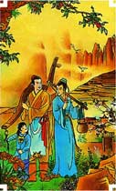 22. A Colheita (= 21. O Mundo) - Tarô chinês de Jean-Louis Victor