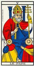 5. O Papa no Tarot de Marselha