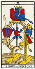 10. A Roda da Fortuna no Tarot de Marselha