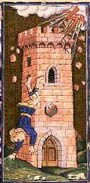 16. A Torre no Tarot Visconti Sforza restaurado