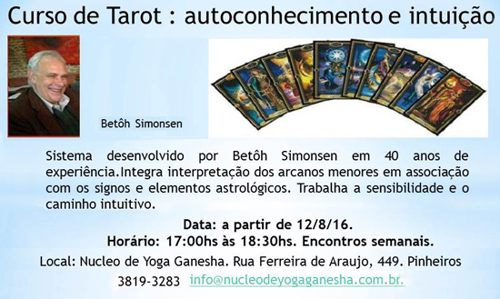 Curso com Betoh Simonsen em agosto 2016