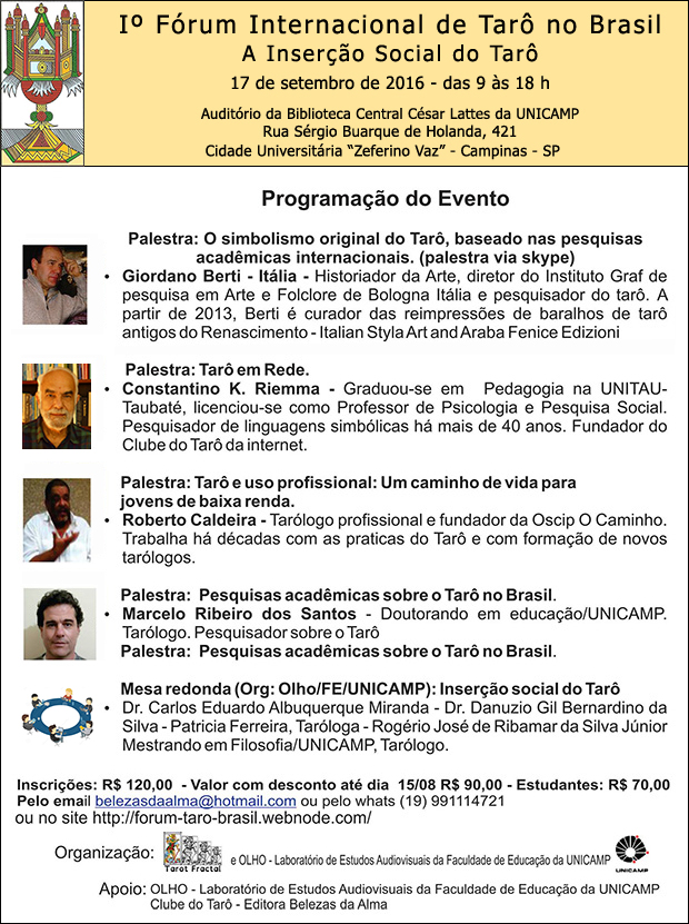 1 Forum Internacional de Taro no Brasil