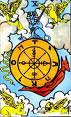 10. Wheel of Fortune - Tarot Waite