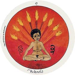 Nove de Paus - Tarot Motherpeace