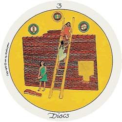 Trs de Ouros - Tarot Motherpeace